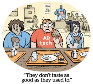 Comic: "They don't taste as good as they used to."