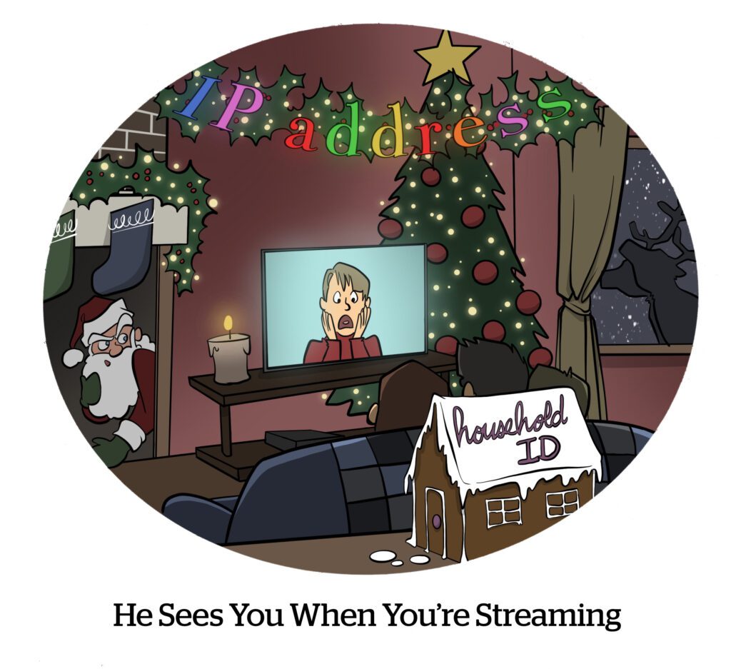 Comic: He Sees You When You're Streaming